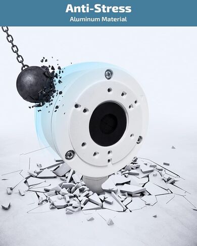 صندوق توصيل ألومنيوم OH-DS-1280ZJ-XS لكاميرات IP ذات الرصاصة | حامل كاميرا أمان مقاوم للماء IP66 مع إخفاء الكابل in Kuwait