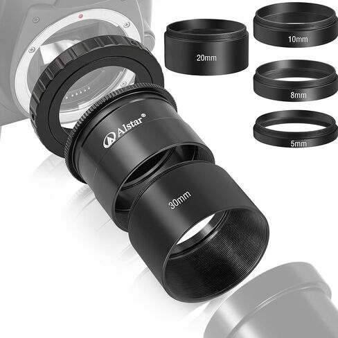 مجموعة أنبوب تمديد Alstar Astronomical 2 بوصة/M48 5 مم 8 مم 10 مم 20 مم 30 مم - حزمة مع محول تلسكوب M42 إلى 2 بوصة in Kuwait