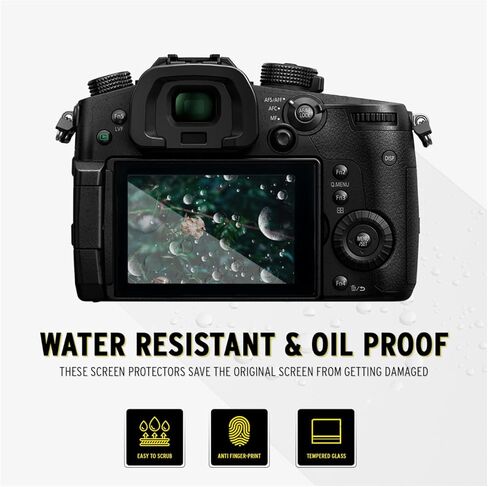 واقي شاشة Koah LCD Ultra Armor لكاميرات Panasonic Lumix DC-GH5 وGH5S، زجاج واقي بصري رفيع للغاية 0.3 مم، واقي شاشة زجاجي مقوى مضاد للفقاعات وبصمات الأصابع in Kuwait