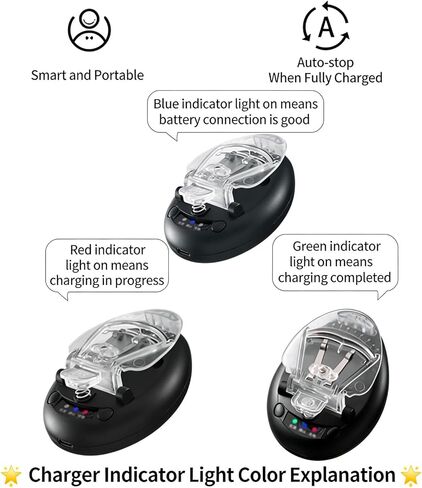 Portable 4.2V Battery Charging Seat Adapter with 3 LED Lights for Cameras and Phones Up to 4200mAh Intelligent Charging Adapter in Saudi Arabia