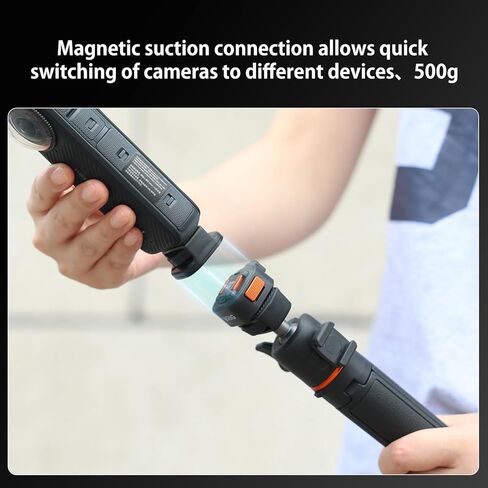 VRIG AC12 محول تركيب مغناطيسي سريع التحرير مع خيط لولبي 1/4 بوصة لـ Insta360 X5/X4/X3، جيب DJI OSMO 4/3، Xtra Muse، فتحة لولبية 1/4 بوصة لحامل ثلاثي القوائم، Monopod، عصا سيلفي in Kuwait