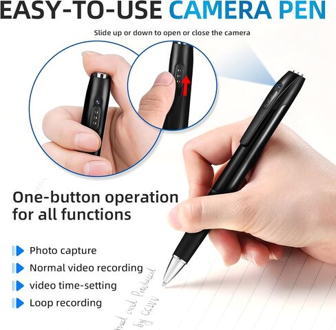 1080P Mini Hidden Camera，Small Nanny Cam Security Camera，Long Battery Life，Easy to Use，Micro Pen Camera for Capture Important Moment【2026 Upgrade】 in Saudi Arabia