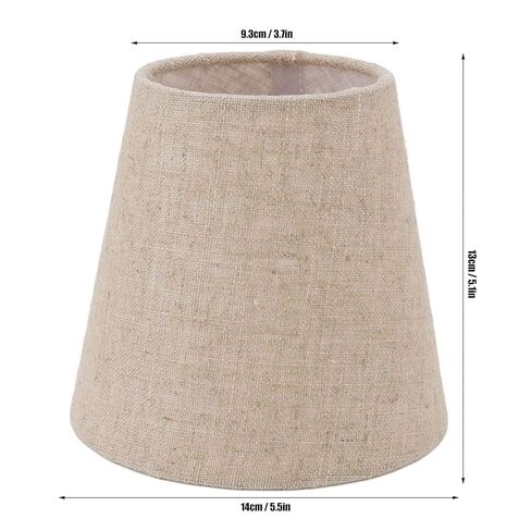 6PCS Small Lamp Shade Clip On Linen Fabric Lampshade for Candle Bulbs Lighting Accessories Lighting Accessories Lamp Shade in Kuwait