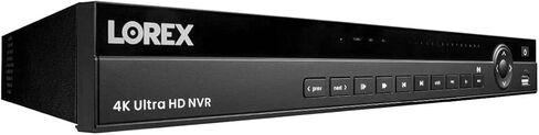 مسجل فيديو شبكة نظام الأمان Lorex N882A63B 16 قناة 4K HD 3 تيرابايت IP Ultra HD (NVR) مع اتصال Lorex Cloud، في الوقت الحقيقي 30FPS، الصوت، أوضاع تسجيل متعددة، أسود (M.) (متجدد) in Kuwait