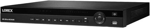 مسجل فيديو شبكة نظام الأمان Lorex N882A63B 16 قناة 4K HD 3 تيرابايت IP Ultra HD (NVR) مع اتصال Lorex Cloud، في الوقت الحقيقي 30FPS، الصوت، أوضاع تسجيل متعددة، أسود (M.) (متجدد) in Kuwait
