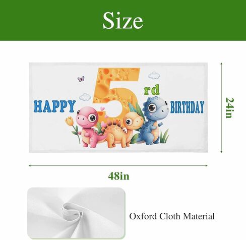 Happy 5rd Birthday Magnetic Fluorescent Light Covers for Ceiling Lights 2x4 Ft, Cartoon Cute Pink Yellow Blue Dinosaurs Floral Classroom Kitchen Drop Ceiling Light Covers Filters Shade Panel 1 Pack in Saudi Arabia