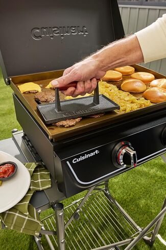 Cuisinart CGPR-221 Cast Iron Grill Press (Wood Handle), Weighs 2.1-pounds in Kuwait