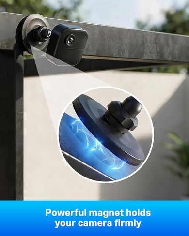 3 عبوات من التركيب المغناطيسي لـ Blink Outdoor 4/3rd Gen/XT3/XT/XT2/Mini، دعامة حائط مغناطيسية بدون حفر، حامل مغناطيس قوي للصلب أو الأسطح المسطحة in Kuwait