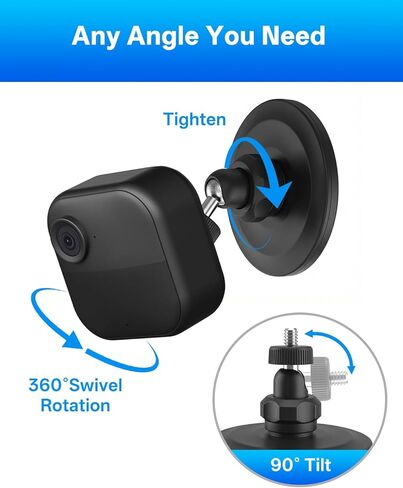 3 عبوات من التركيب المغناطيسي لـ Blink Outdoor 4/3rd Gen/XT3/XT/XT2/Mini، دعامة حائط مغناطيسية بدون حفر، حامل مغناطيس قوي للصلب أو الأسطح المسطحة in Kuwait
