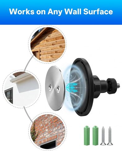 3 عبوات من التركيب المغناطيسي لـ Blink Outdoor 4/3rd Gen/XT3/XT/XT2/Mini، دعامة حائط مغناطيسية بدون حفر، حامل مغناطيس قوي للصلب أو الأسطح المسطحة in Kuwait