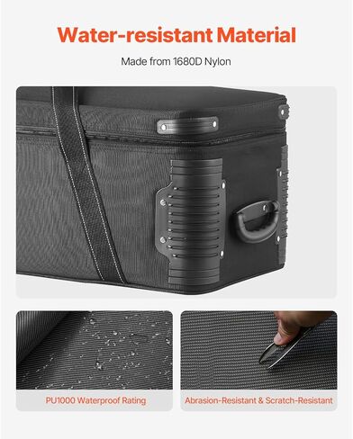 حقيبة عربة معدات استوديو Happybuy، 35.83 × 11.81 × 14 بوصة / 91 × 30 × 35.5 سم، حقيبة كاميرا دوارة in Kuwait