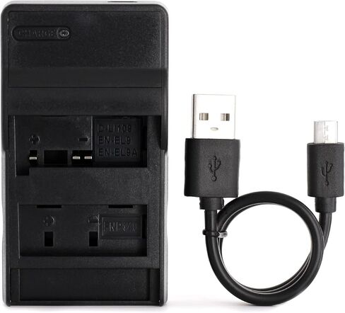 شاحن نوريفون EN-EL9 USB لكاميرات نيكون D3000، D40، D40x، D5000، D60 والمزيد in Kuwait