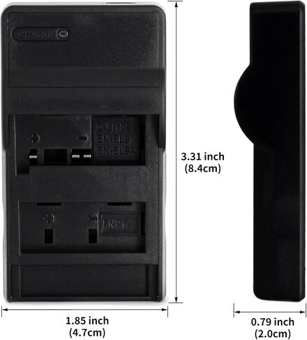 شاحن نوريفون EN-EL9 USB لكاميرات نيكون D3000، D40، D40x، D5000، D60 والمزيد in Kuwait