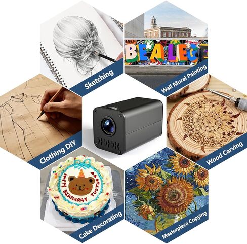 Art Projector for Tracing with Adjustable Stand, Web-Based Control No App Needed, Drawing Projector Works with iOS/Android, Great for Beginners, Craft Lovers or Kids in Kuwait