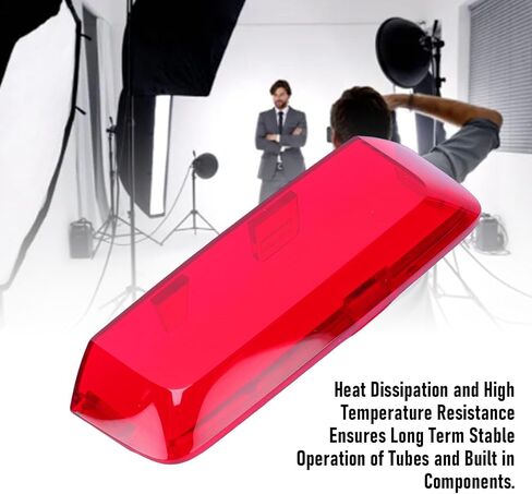 غطاء أحمر لنافذة استقبال Gugxiom Flash IR لـ AD600 M، استبدال لوحة تركيز ABS متينة، غطاء مبيت حراري لإصلاح القوية، سهل التركيب in Kuwait