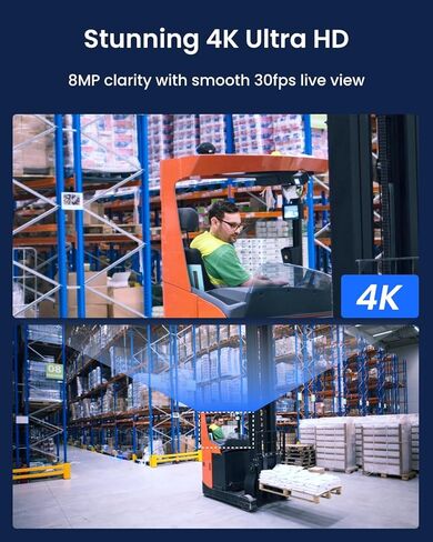 كاميرا أمان REOLINK Pro-Grade PoE، أمان 4K مع تكبير بصري 5X، هيكل معدني، قبة IK10 مقاومة للتخريب 133 درجة مجال رؤية واسع للغاية، رؤية ليلية ملونة، اكتشاف ذكي، حماية محيطية، RP-PCV8MZ in Kuwait