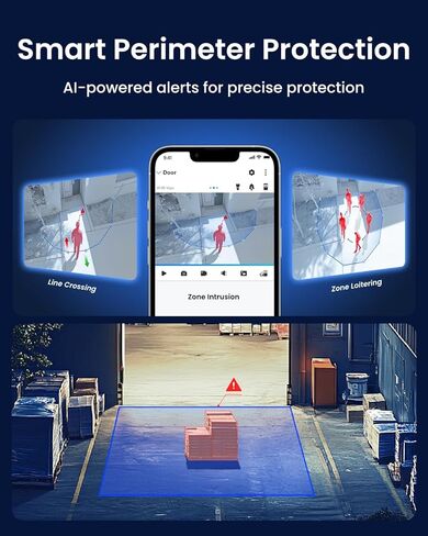 كاميرا أمان REOLINK Pro-Grade PoE، أمان 4K مع تكبير بصري 5X، هيكل معدني، قبة IK10 مقاومة للتخريب 133 درجة مجال رؤية واسع للغاية، رؤية ليلية ملونة، اكتشاف ذكي، حماية محيطية، RP-PCV8MZ in Kuwait