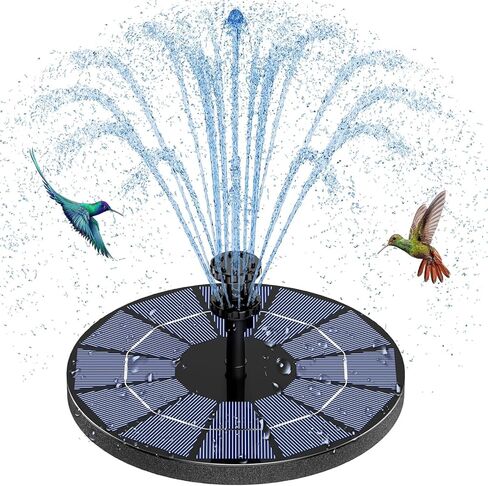 AISITIN 3.5W DIY Solar Fountain Pump for Water Feature Outdoor Solar Bird Bath Fountain Pump with Multiple Nozzles, Solar Powered Water Floating Fountain for Garden, Ponds, Fish Tank and Aquarium in Saudi Arabia