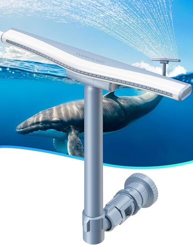 VOEER Pool Fountain for Above and In-Ground Pools, Adjustable Dual Spray Pool Waterfall, Pool Cooling Sprinkler System with Adjustable Height & Direction, Pool Sprayer Fountain in Saudi Arabia