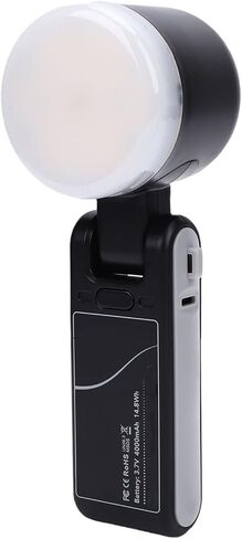 مصباح LED محمول من Tbest، 180 درجة، قابل للطي، سطوع قابل للتعديل، عرض ألوان عالية لتسجيل الفيديو والتصوير الفوتوغرافي وسبائك الألومنيوم ABS in Kuwait