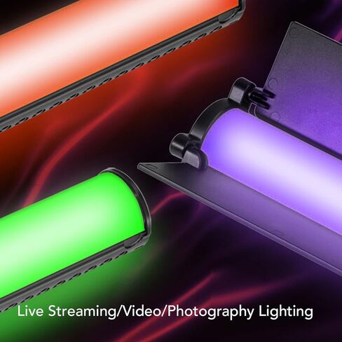 Yoidesu RGB LED Light Wand, 72 White 72 Yellow 48 RGB LEDs with 95+ CRI, 1800K 9000K Color Temperature Adjustable, Magnetic Ends for Photography Video Lighting, 2600mAh Battery in Kuwait