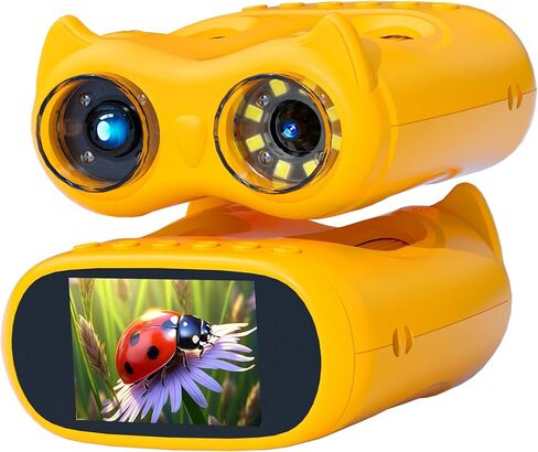 Handheld Microscope for Kids, 2 in 1 1000X Pocket Digital Microscope & 10X Telescope for Kids - Science Kits STEM Toys - Gifts for Boys Girls Ages 3 4 5 6 7 8 9 10 11 12 (Orange) in Saudi Arabia