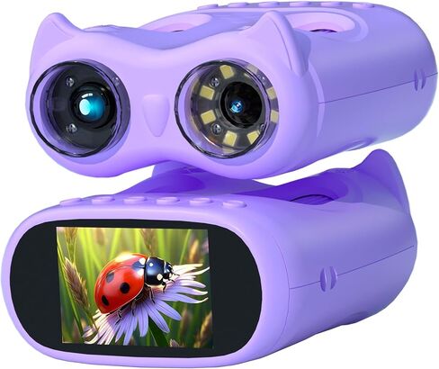 Handheld Microscope for Kids, 2 in 1 1000X Pocket Digital Microscope & 10X Telescope for Kids - Science Kits STEM Toys - Gifts for Boys Girls Ages 3 4 5 6 7 8 9 10 11 12 (Orange) in Saudi Arabia