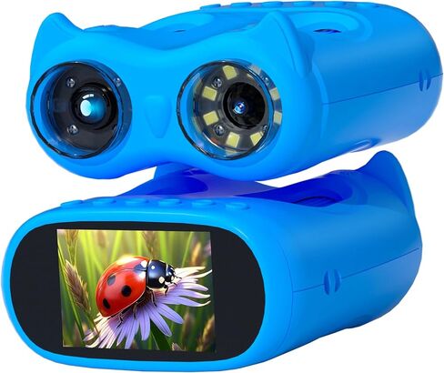 Handheld Microscope for Kids, 2 in 1 1000X Pocket Digital Microscope & 10X Telescope for Kids - Science Kits STEM Toys - Gifts for Boys Girls Ages 3 4 5 6 7 8 9 10 11 12 (Orange) in Saudi Arabia