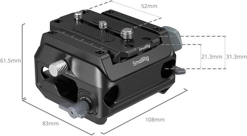 طقم لوحة تثبيت SMALLRIG لنوع Manfrotto مع مشبك قضيب مزدوج 15 مم 5366 in Kuwait