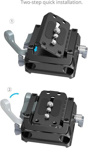 طقم لوحة تثبيت SMALLRIG لنوع Manfrotto مع مشبك قضيب مزدوج 15 مم 5366 in Kuwait