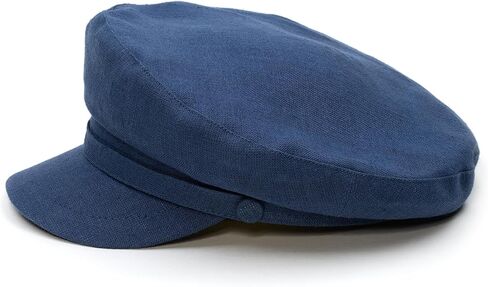 Sterkowski Pireus 100 ٪ Linen Breton Cap للرجال والنساء - غطاء بحار مترجّي تقليدي in Kuwait