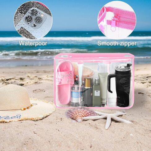 Clear Beach Bag Organizer Accessories for Bogg Bags Organizer Insert Bag Waterproof Compatible with X Large Size Bogg Bags, Organizing and Divide Space, Clear-Black in Saudi Arabia