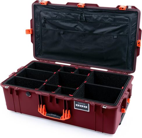 Pelican Air 1615 Case - Oxblood (Empty) with Desert Tan Handles & Push Button Latches in Saudi Arabia