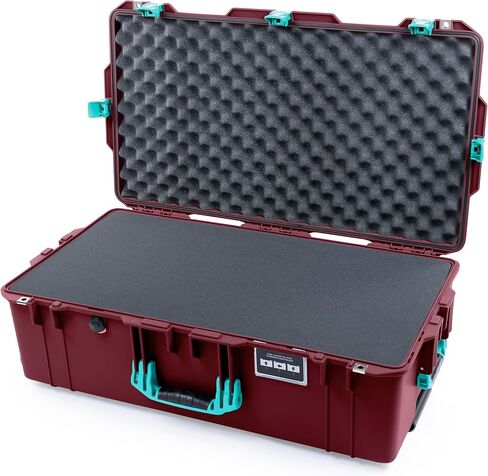 Pelican Air 1615 Case - Oxblood (Empty) with Desert Tan Handles & Push Button Latches in Saudi Arabia