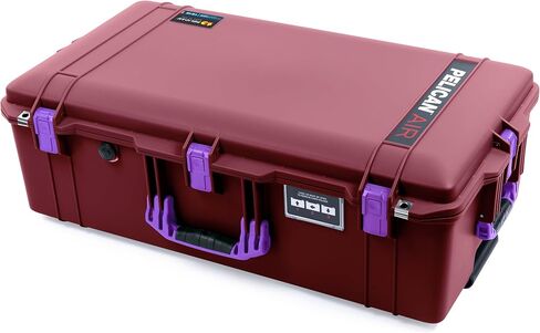 Pelican Air 1615 Case - Oxblood (Empty) with Desert Tan Handles & Push Button Latches in Saudi Arabia