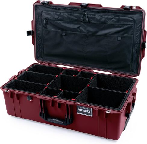 Pelican Air 1615 Case - Oxblood (Empty) with Desert Tan Handles & Push Button Latches in Saudi Arabia