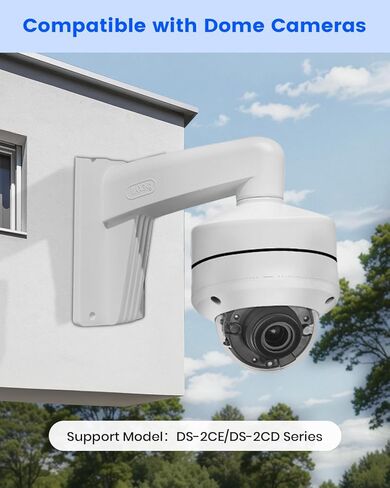 KU-DS-1273ZJ-140 دعامة تثبيت معدنية على الحائط ذراع من سبائك الألومنيوم لكاميرا أمان IP على شكل قبة، وأقواس تركيب كاميرات المراقبة in Kuwait