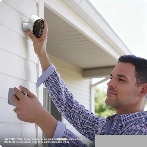 حامل حائط مغناطيسي متوافق مع كاميرات Arlo Pro 5S 2K، Pro 4، Pro 3، Ultra 2 & Ultra، حامل تثبيت عالي التحمل in Kuwait