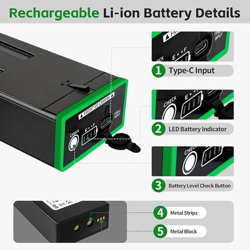 3Pack 5000mAh Power Mag Replacement Battery for Moultrie Edge, Edge Pro, Edge 2, Edge 2 Pro, Edge 3 Cellular Trail Cameras, USB-C & Solar Panel Charging in Kuwait