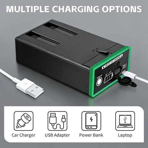 3Pack 5000mAh Power Mag Replacement Battery for Moultrie Edge, Edge Pro, Edge 2, Edge 2 Pro, Edge 3 Cellular Trail Cameras, USB-C & Solar Panel Charging in Kuwait