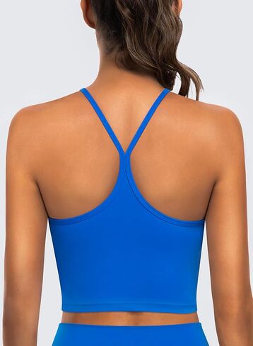 حمالة صدر رياضية طويلة من MIRITY مكونة من 3 قطع من Y Back للنساء - قميص بدون أكمام مبطن لدعم تمارين اليوجا in Saudi Arabia