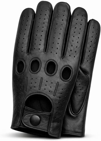 Riparo Genuine Leather Full-Finger Driving Gloves in Saudi Arabia