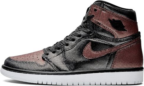 حذاء Jordan Nike Air 1 Hi OG Fearless أسود/أسود-MTLC Rose Gld صناعي مقاس 9.5 in Kuwait