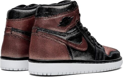 حذاء Jordan Nike Air 1 Hi OG Fearless أسود/أسود-MTLC Rose Gld صناعي مقاس 9.5 in Kuwait