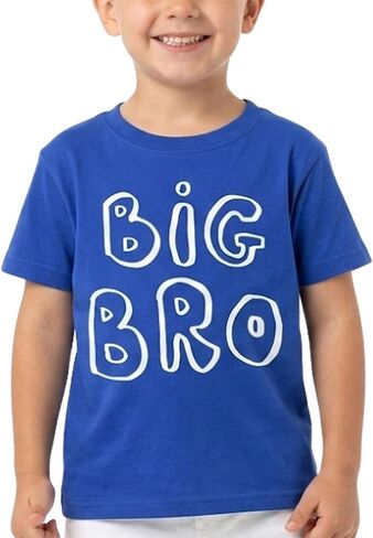 تي شيرت BROOKLYN VERTICAL Big Brother لإعلان Big Bro، تم ترقيته إلى Big Bro، للارتداء اليومي| مقاسات الأطفال الصغار إلى الصبي الكبير in Saudi Arabia
