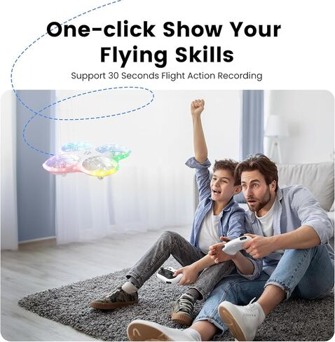 طائرات بدون طيار Ameta RC للأطفال البالغين مع كاميرا FPV بدقة 1080 بكسل عالية الدقة، هدايا ألعاب رائعة للأولاد والبنات، طائرة هواية RC كوادكوبتر مع ضوء LED رائع، حماية كاملة للمروحة ووقت طيران طويل، طائرة بدون طيار مورفو مع كاميرا in Kuwait