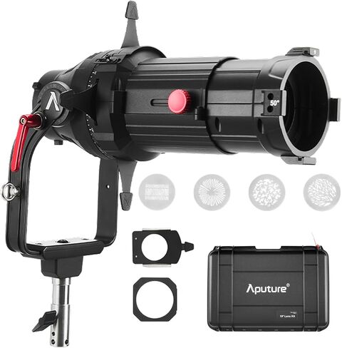 مجموعة Aputure Spotlight Mount II، معدّل عدسة الإسقاط الإهليلجي لـ ProLock، تركيبات Bowens Mount LED، من أجل Storm 400x، Storm 700x، Halo 200x، 300x، 600x، Ray 360c و660c (مجموعة عدسات 36 درجة) in Kuwait