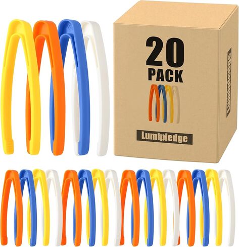 20 PCS Sensory Bin Tools Toddler Plastic Tweezers Fine Motor Toys Experiments Toy Plastic Tweezers for Kids (20) in Saudi Arabia