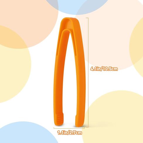 20 PCS Sensory Bin Tools Toddler Plastic Tweezers Fine Motor Toys Experiments Toy Plastic Tweezers for Kids (20) in Saudi Arabia
