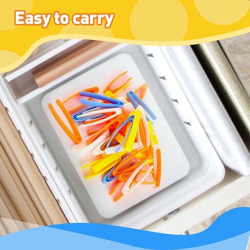 20 PCS Sensory Bin Tools Toddler Plastic Tweezers Fine Motor Toys Experiments Toy Plastic Tweezers for Kids (20) in Saudi Arabia